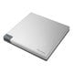 外付型ポータブルBD/DVD/CDライター Windows11対応 クラムシェル型 BDXL対応モデル スノーホワイトシルバー BDR-XD08SV
