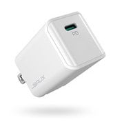 USB急速充電器 Nano USB PD(パワーデリバリー)対応 20W IoA(知能的出力制御)システム内蔵 折りたたみ式プラグ採用 ホワイト JS-CH-2001/W