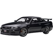 77407 1/18 日産 スカイライン GT-R R34 VスペックII ブラックパール [コンポジットダイキャストミニカー]