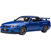 77408 1/18 日産 スカイライン GT-R R34 VスペックII ベイサイドブルー [コンポジットダイキャストミニカー]