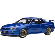 77409 1/18 日産 スカイライン GT-R R34 VスペックII BBS LM ホイール・バージョン ベイサイドブルー [コンポジットダイキャストミニカー]