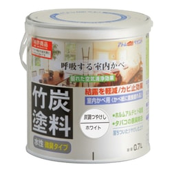 水性竹炭塗料 0.7L 炭調ホワイト