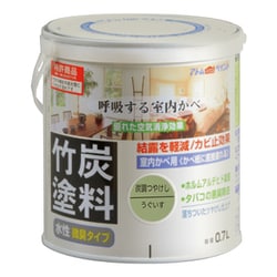 水性竹炭塗料 0.7L 炭調うぐいす