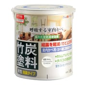 水性竹炭塗料 1.6L 炭調ミントホワイト