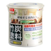 水性竹炭塗料 1.6L 炭調ハーブグリーン