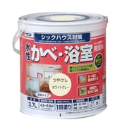 水性かべ・浴室用塗料(無臭かべ)0.7L ホワイトグレー
