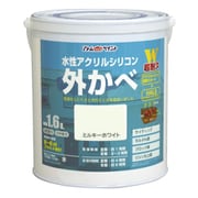 水性アクリルシリコン外かべ用 1.6L ミルキーホワイト