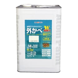 水性アクリルシリコン外かべ用 14L ミルキーホワイト