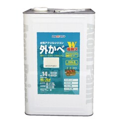 水性アクリルシリコン外かべ用 14L ホワイトアイボリー