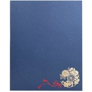 新仏事台紙 まり 縦 2L 1面 藍色 19612-9