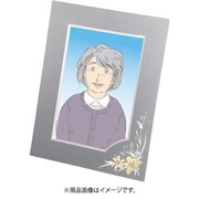 メモリースタンド ゆり 縦 L判 グレー 19580-1