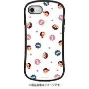 PEKO-01B [iPhone SE / iPhone 8 / iPhone 7 / iPhone 6s / iPhone 6 用 ハイブリッドガラスケース ペコちゃん 総柄]