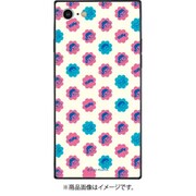 PEKO-06B [iPhone SE / iPhone 8 / iPhone 7 用 スクエアガラスケース ペコちゃん 総柄]