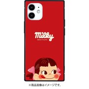 PEKO-07A [iPhone 12 mini 用 スクエアガラスケース ペコちゃん ペコ]