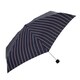 折りたたみ傘 晴雨兼用 Smartduo Air（スマートデュオ エアー） 52cm 手開き式 6本骨 UV加工 Vertical Stripe 54626