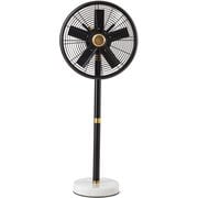 リビング扇風機 MARBLE FAN DCモーター搭載 無段階風量調整 ブラック RFM-001 BK