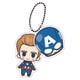 マーベル クロスバディーズ ちらっとフェイスキーホルダー スティーブ・ロジャース キャプテン・アメリカ [キャラクターグッズ]