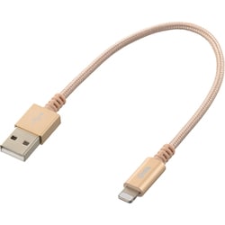 AudioComm USB Type-A to Lightningケーブル 高耐久 充電/転送 MFi認証 0.15m SIP-L015TAH-N