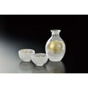 吉谷硝子 江戸硝子 金彩淡雪酒器セット YO-2000