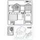 LK-3 Nゲージ 未塗装キット 交番 C （警官・自転車ペーパーキット 付） [鉄道模型用品]
