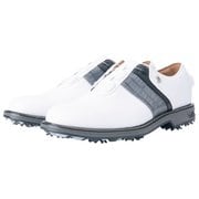 53944 21 DRYJOYS PREMIERE P BOA WT/GY W270 [ゴルフシューズ ドライジョイズ プレミア パッカード ボア メンズ 2021年モデル ホワイト/グレー/ブラック W27.0cm]