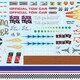 MKA052 1/25 カーモデル用 カスタムグラフィック デカール VOL.1セット [プラモデル用品]