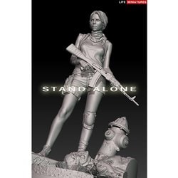 ヨドバシ Com ライフミニチュア Life Miniatures Lm Fus003 1 組立フィギュア スタンドアローン 孤高の女戦士 90mmフィギュア 組立式プラスチックモデル 通販 全品無料配達