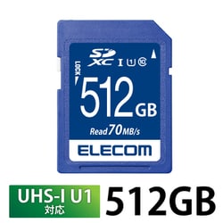 SDXCカード 512GB Class10 UHS-I U1 データ復旧サービス付 最大読込70MB/s MF-FS512GU11R