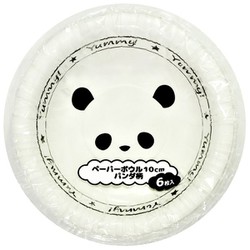 ペーパーボウル 10cm パンダ柄 6枚入