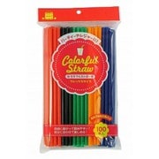 カラフルストロー フレックスタイプ 100本入