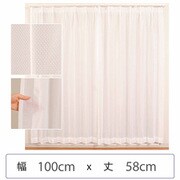 ミラーレースカーテン ウォッシャブル 防炎 日本製 幅100cm×丈58cm 1枚 berui-re-100x58