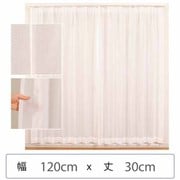ミラーレースカーテン ウォッシャブル 防炎 日本製 幅120cm×丈30cm 1枚 berui-re-120x30