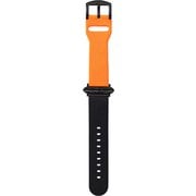 GWBNE-AW01NOG [Apple Watch （44/42mm） NEON ItalianGenuineLeather Watchband NOG ネオンオレンジ/ブラック]