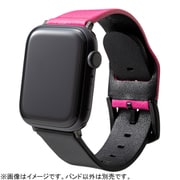 GWBNE-AW02NPK [Apple Watch （40/38mm） NEON ItalianGenuineLeather Watchband NPK ネオンピンク/ブラック]