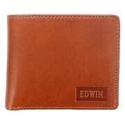 EDWIN イタリアンレザー エンボス 二つ折財布 小銭入れ付 イタリアンレザー D.ORANGE 22219021