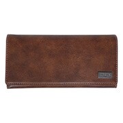 EDWIN ダークメタルプレート 長財布 小銭入れ付 合成皮革 D.BROWN 22229053