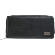 EDWIN ダークメタルプレート ラウンドジップ長財布 小銭入れ付 合成皮革 BLACK 22239072
