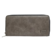 EDWIN ダークメタルプレート ラウンドジップ長財布 小銭入れ付 合成皮革 GRAY 22239072