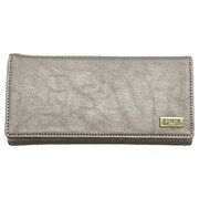 EDWIN ホワイトステッチ メタルプレート 長財布 小銭入れ付 合成皮革 SILVER 22249142