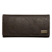 EDWIN ホワイトステッチ メタルプレート 長財布 小銭入れ付 合成皮革 D.BROWN 22249142