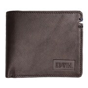 EDWIN ワックスコード エンボス 二つ折財布 小銭入れ付 合成皮革 D.BROWN 22249147