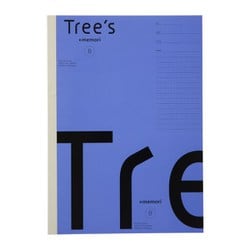 セミB5 Tree'sノート プラスメモリ罫 B罫30枚バイオレット 1冊 UTRP3BV