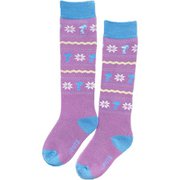 PEANUTS SNOOPY SOCKS VSJK1008 ラベンダー(LA) 19-23cm [スキーソックス ジュニア]