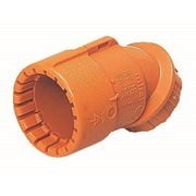CNVK-28G10 [CD管用 曲がりコネクタ45°Gタイプ 適合CD管28適合ノック径φ34 10個]