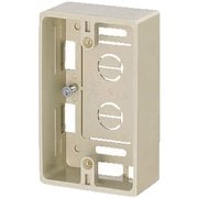 MSB-1J [モール用スイッチボックス1ヶ用 側面ノック数8適合モール1～3号 ベージュ]