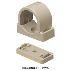 SVE-14J10P [VE台座付サドル スペーサー5mm付 適合管VE14 ベージュ 10個]