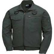 XE98102-62-5L [ジーベック 空調服 綿薄手現場服ヘリンボンフルハーネス仕様空調服 アーミーグリーン 5Lサイズ]