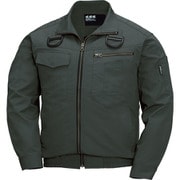 XE98102-62-S [ジーベック 空調服 綿薄手現場服ヘリンボンフルハーネス仕様空調服 アーミーグリーン Sサイズ]