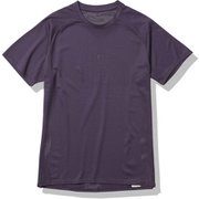 ショートスリーブベントスピードクルー S/S Vent Speed Crew NT12177 ダークエッグプラントパープル(DA) Mサイズ [ランニングウェア シャツ メンズ]