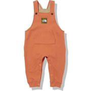スウェットロゴオーバーオール B Sweat Logo Overall NBB32103 バーントオーチャー(BH) 90サイズ [アウトドア パンツ ベビー]